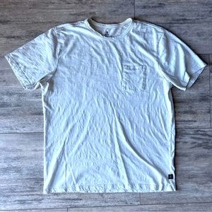 Roark Premium Pocket Slub Tee - White / very light blue Size L